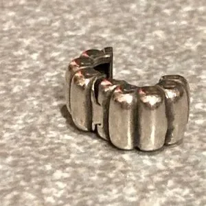 Pandora | Jewelry | Pandora Retired Ribbed Clip Sterling Silver Safety ...